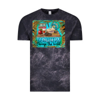 Cloud Black teachers change the world mousepad Vintage Tee - BarkalooDesign
