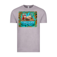 Vintage Zinc teachers change the world mousepad Vintage Tee - BarkalooDesign