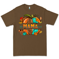 Cacao Thankful grateful blessed mama pumpkin Premium Tee - NancyCooperArtShop