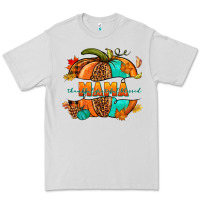 Dove Grey Thankful grateful blessed mama pumpkin Premium Tee - NancyCooperArtShop