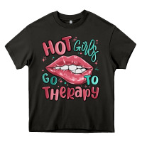 Asphalt hot girls go to therapy Heavy Core Tee - MaliasSmallBusiness