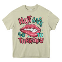 Mossy hot girls go to therapy Heavy Core Tee - MaliasSmallBusiness