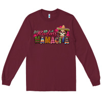 Burgundy Badass Mamacita Long Sleeve Tee - texasbilliewilder