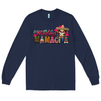 Navy Badass Mamacita Long Sleeve Tee - texasbilliewilder
