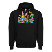 Black Easter Day 2023 Happy Easter Zipper Hoodie - OliviaCreatesArt