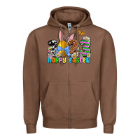 Chestnut Easter Day 2023 Happy Easter Zipper Hoodie - OliviaCreatesArt