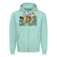 Seafoam Easter Day 2023 Happy Easter Zipper Hoodie - OliviaCreatesArt