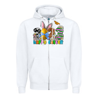 White Easter Day 2023 Happy Easter Zipper Hoodie - OliviaCreatesArt