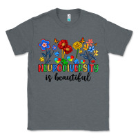 Charcoal Heather neurodiversity is beautiful Classic Tee - Artiststas