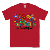Red neurodiversity is beautiful Classic Tee - Artiststas
