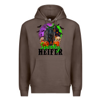 Coffee spooky heifer black angus Premium Hoodie - RanaPortraitStore