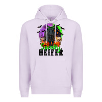 Lilac spooky heifer black angus Premium Hoodie - RanaPortraitStore