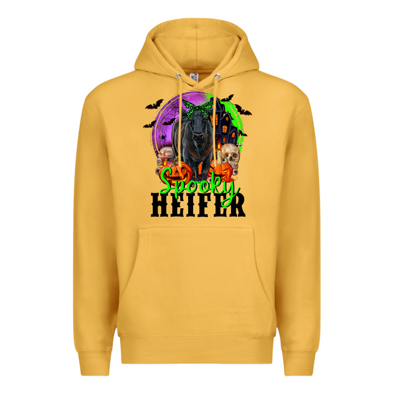 Spooky Heifer Black Angus Premium Hoodie by RanaPortraitStore | Teevron