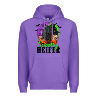 Purple spooky heifer black angus Premium Hoodie - RanaPortraitStore