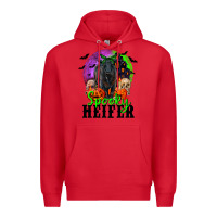 Red spooky heifer black angus Premium Hoodie - RanaPortraitStore