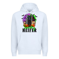 White spooky heifer black angus Premium Hoodie - RanaPortraitStore