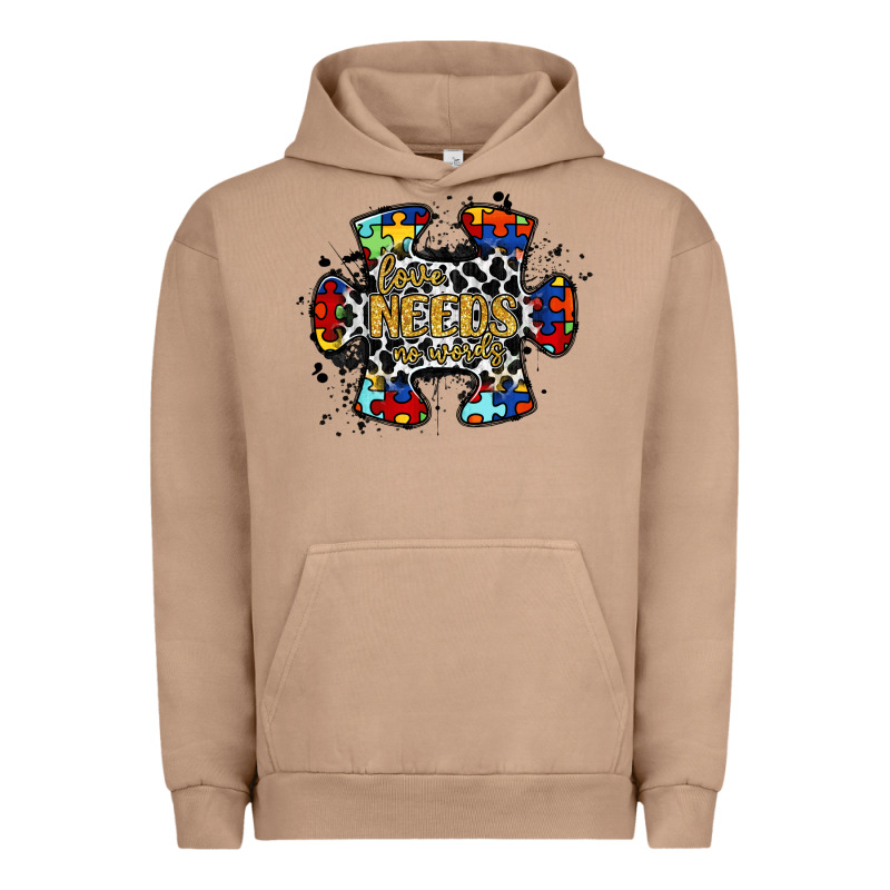 Love Needs No Words 2 Urban Hoodie by RacoonDesign | Teevron