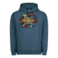 Pigment Midnight Navy love needs no words 2 Urban Hoodie - RacoonDesign