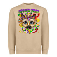 Mushroom meowdi gras mardi gras cat Heavyweight Sweatshirt - CowGirlArtShop
