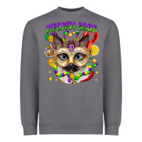 Storm meowdi gras mardi gras cat Heavyweight Sweatshirt - CowGirlArtShop
