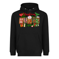 Black Christmas Nurse Crew Heavyweight Hoodie - FaDigitalArtStudio