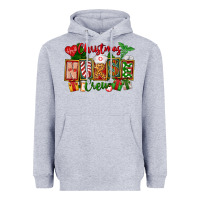 Heather Grey Christmas Nurse Crew Heavyweight Hoodie - FaDigitalArtStudio