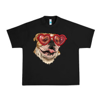 Black English bulldog with love glass Urban Heavy Tee - RanaPortraitStore