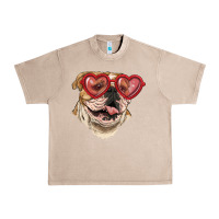 French Oak English bulldog with love glass Urban Heavy Tee - RanaPortraitStore