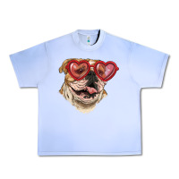 Grape Ice English bulldog with love glass Urban Heavy Tee - RanaPortraitStore
