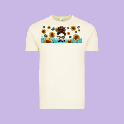 Western Mama Messy Bun Vintage Tee Designed By Jasminsmagicworld