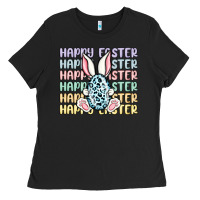 Black happy easter Ladies Tee - MaliasSmallBusiness