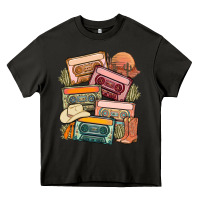 Asphalt customized country cassette tapes Heavy Core Tee - MaliasSmallBusiness