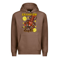Chestnut Mardi Gras Crawfish dude Premium Hoodie - FaDigitalArtStudio