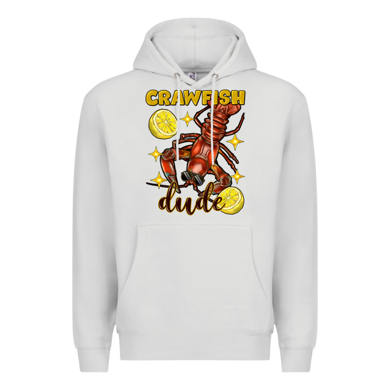 Mardi Gras Crawfish Dude Premium Hoodie by FaDigitalArtStudio | Teevron