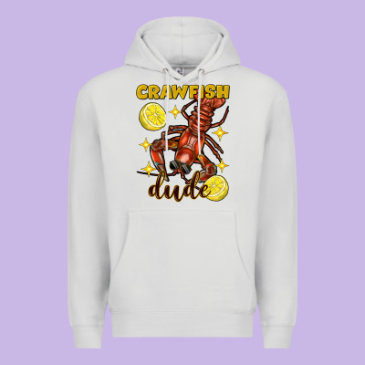 Mardi Gras Crawfish Dude Premium Hoodie Designed By Fadigitalartstudio