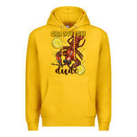 Lemon Mardi Gras Crawfish dude Premium Hoodie - FaDigitalArtStudio