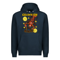 Navy Mardi Gras Crawfish dude Premium Hoodie - FaDigitalArtStudio