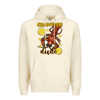 Sandshell Mardi Gras Crawfish dude Premium Hoodie - FaDigitalArtStudio