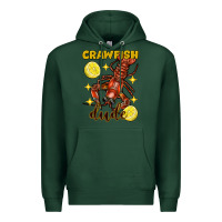Sports Green Mardi Gras Crawfish dude Premium Hoodie - FaDigitalArtStudio