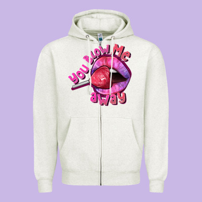 You Blow Me Away Valentine's Day Zipper Hoodie Designed By Fadigitalartstudio