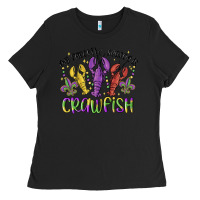 Black my favorite season is crawfish Ladies Tee - MaliasSmallBusiness