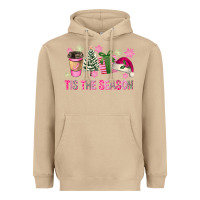 Mushroom Pink Christmas Tis The Season Heavyweight Hoodie - FaDigitalArtStudio