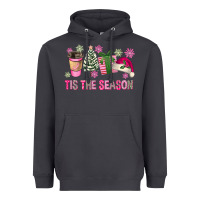 Pink Christmas Tis The Season Heavyweight Hoodie | Teevron