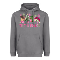 Storm Pink Christmas Tis The Season Heavyweight Hoodie - FaDigitalArtStudio