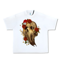 White Ghost Skeleton Urban Heavy Tee - RanaPortraitStore