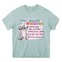 Arona just realized im a raccoon Heavy Core Tee - MaliasSmallBusiness