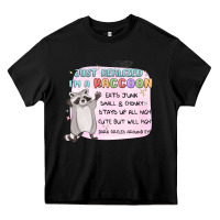 Black just realized im a raccoon Heavy Core Tee - MaliasSmallBusiness
