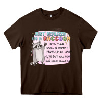 Just Realized Im A Raccoon Heavy Core Tee | Teevron