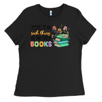 Black there is no such thing as too many books Ladies Tee - MaliasSmallBusiness
