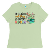 Matcha there is no such thing as too many books Ladies Tee - MaliasSmallBusiness